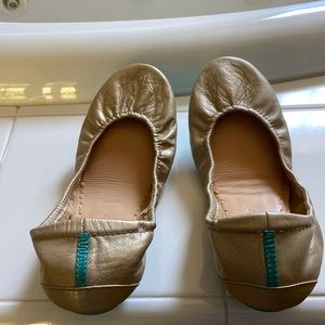 Brand New, Never Worn Champagne Tieks, Size 7